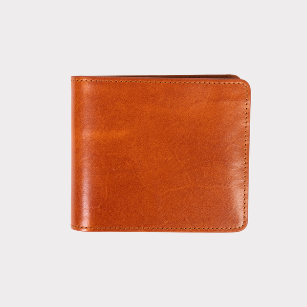 Italian Leather-Tan Bifold Wallet