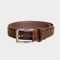 Lee Italian Woven Leather Men's Belt