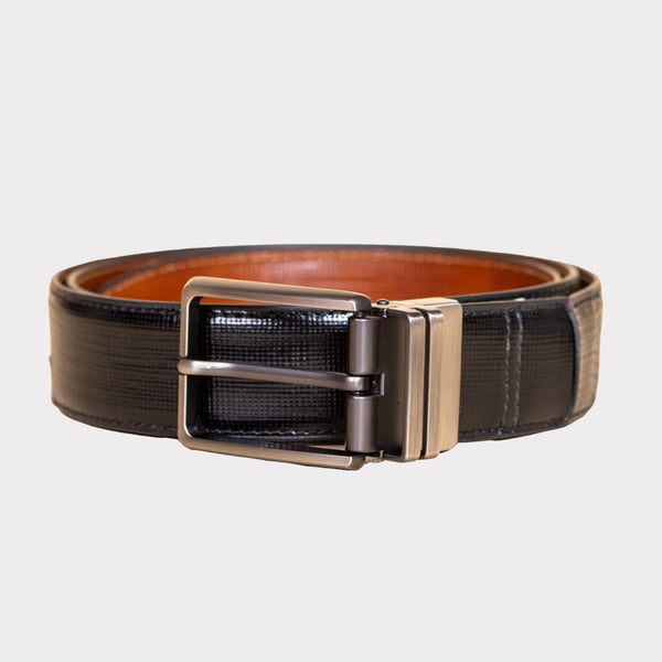 WILL-Formal Leather Men's Belt- Flexi-Fit - Reversible
